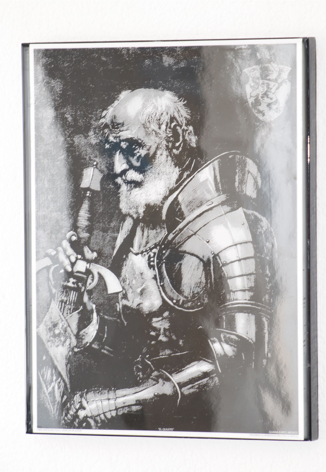 Marco con poliéster El Quijote